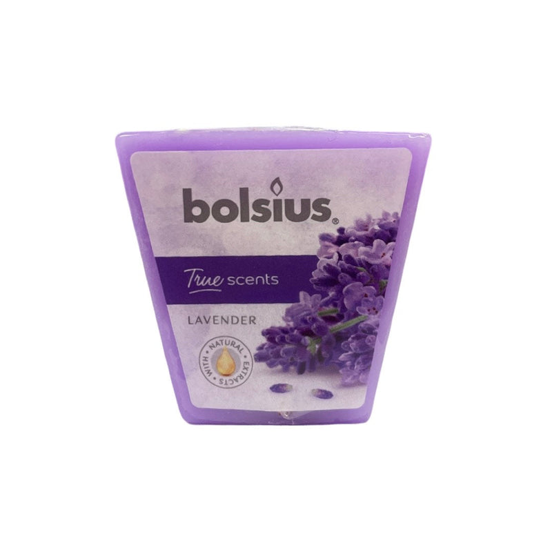 Αρωματικό Κεράκι Τετράγωνο 48/48mm Bolsius True Scents -Λεβάντα (Τεμάχιο)