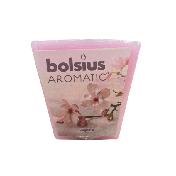 Αρωματικό Κεράκι Τετράγωνο 48/48mm Bolsius True Scents -Μανώλια (Τεμάχιο)