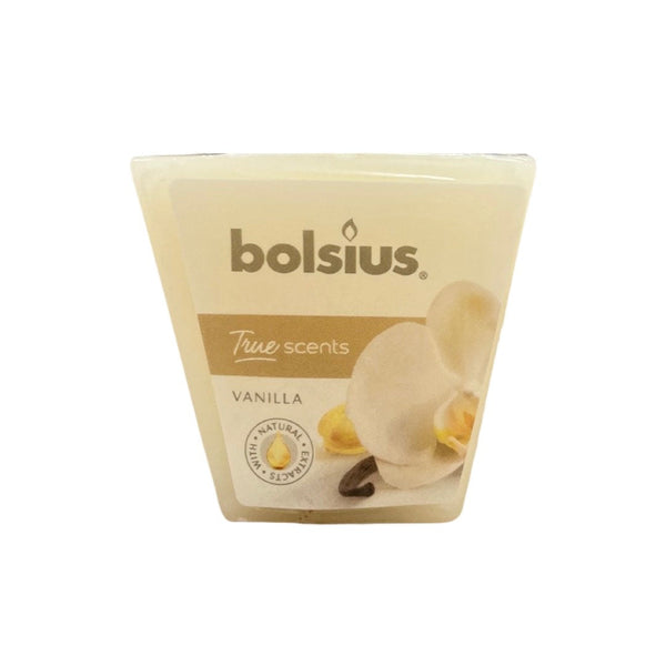 Αρωματικό Κεράκι Τετράγωνο 48/48mm Bolsius True Scents -Βανίλια (Τεμάχιο)