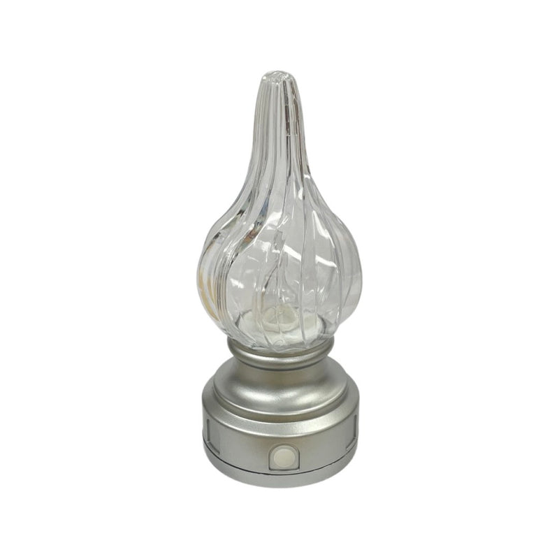 Ηλεκτρικό Κερί SUBITO Kadyks Ασημί - Λευκό (Συσκευασία)