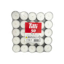 Ρεσώ 50άδα Prices Candles 4 ωρών-Λευκό (Κιβώτιο-16τμχ)