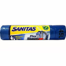 Σακούλες Απορριμμάτων Sanitas 52x75 Μπλε με Κορδόνι 10Τμχ